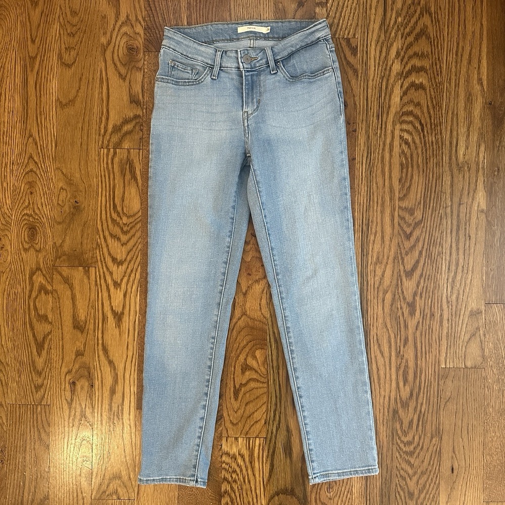 Levis 712 Slim Jeans Womens 26 Blue Stretch Denim Mid‎ Rise Skinny Comfort 26X26